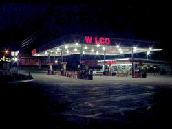 Overlit Wilco Station in Boone