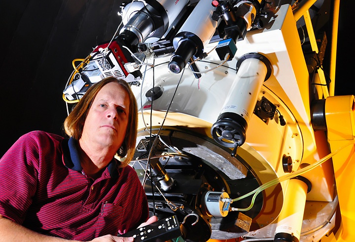 Dr. Caton at 32-inch telescope at DSO