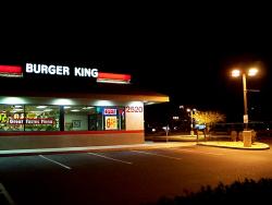 Nicely lighted Burger King in Tucson, Arizona