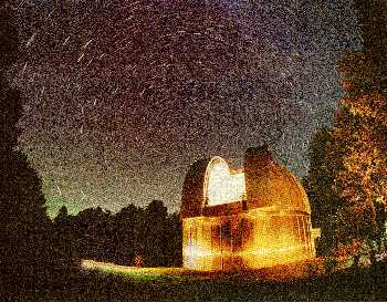 The 32-inch dome at night