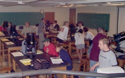 Students in the lab