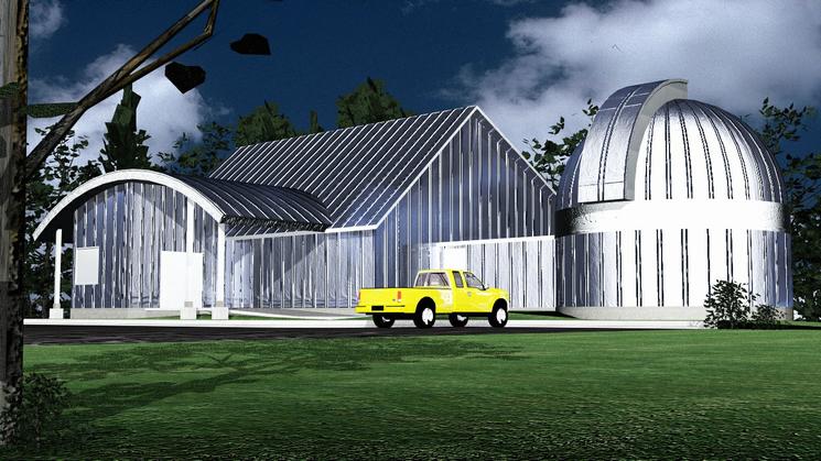 Artist Rendition of completed Cline Visitor Center